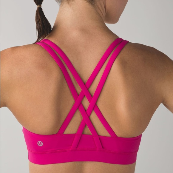 Lululemon Energy Bra Jewelled Magenta Bright Pink size 10 - Picture 3 of 13